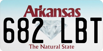 AR license plate 682LBT