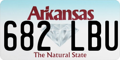 AR license plate 682LBU