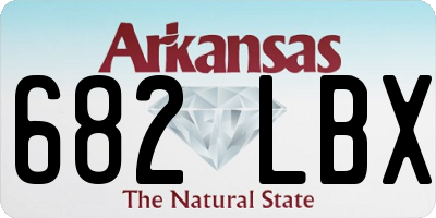 AR license plate 682LBX