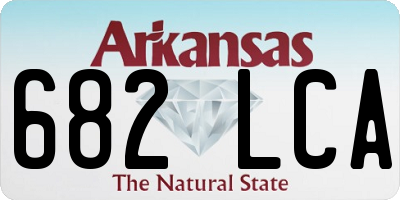 AR license plate 682LCA