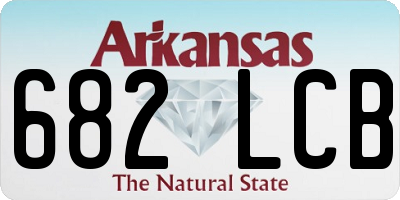 AR license plate 682LCB