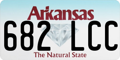 AR license plate 682LCC