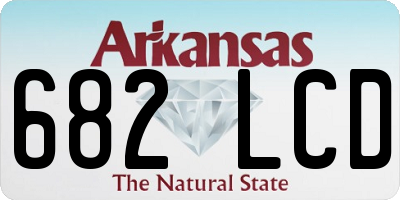 AR license plate 682LCD