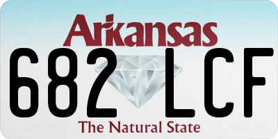 AR license plate 682LCF