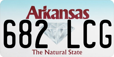 AR license plate 682LCG
