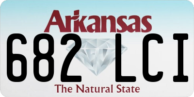 AR license plate 682LCI