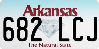AR license plate 682LCJ