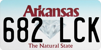 AR license plate 682LCK
