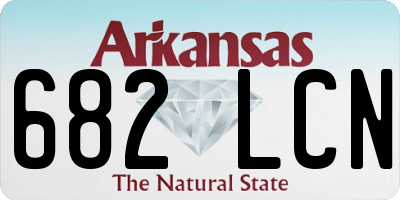 AR license plate 682LCN