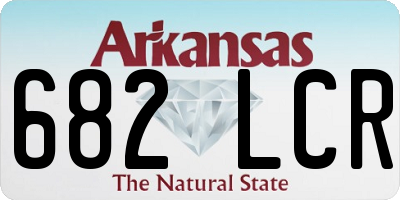 AR license plate 682LCR