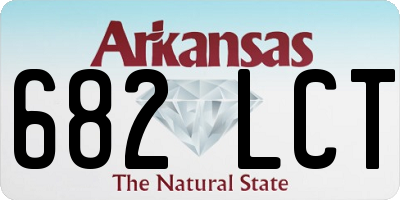 AR license plate 682LCT