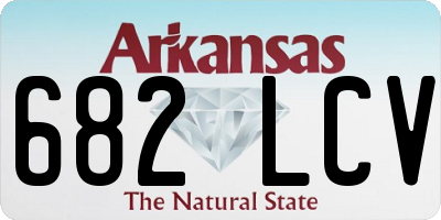 AR license plate 682LCV