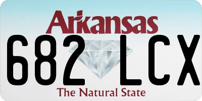 AR license plate 682LCX