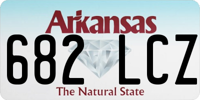 AR license plate 682LCZ