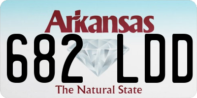 AR license plate 682LDD