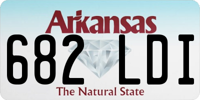AR license plate 682LDI