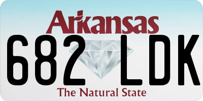 AR license plate 682LDK