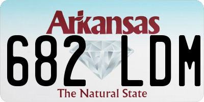 AR license plate 682LDM