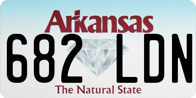 AR license plate 682LDN