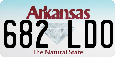 AR license plate 682LDO