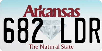 AR license plate 682LDR