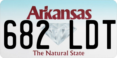 AR license plate 682LDT