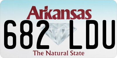AR license plate 682LDU
