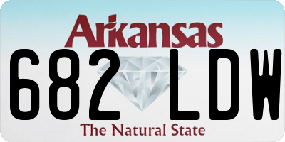 AR license plate 682LDW