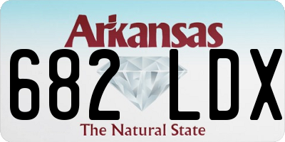 AR license plate 682LDX