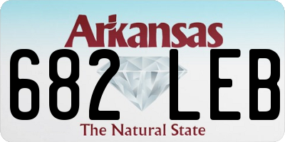 AR license plate 682LEB