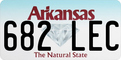 AR license plate 682LEC