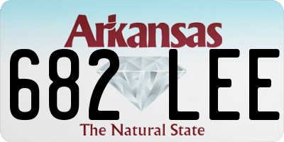 AR license plate 682LEE