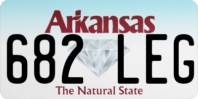 AR license plate 682LEG