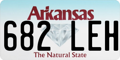 AR license plate 682LEH