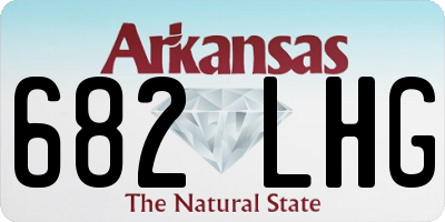 AR license plate 682LHG