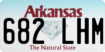 AR license plate 682LHM