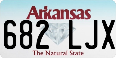 AR license plate 682LJX
