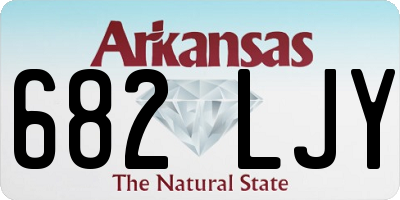 AR license plate 682LJY