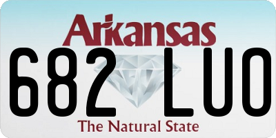 AR license plate 682LUO
