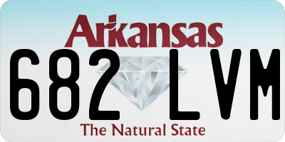 AR license plate 682LVM