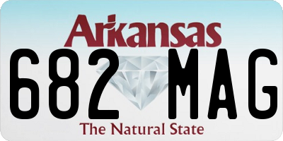 AR license plate 682MAG