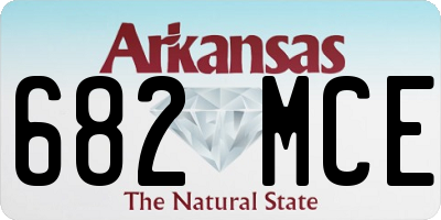 AR license plate 682MCE