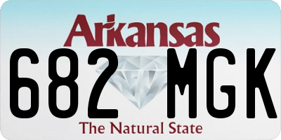 AR license plate 682MGK