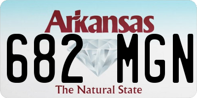 AR license plate 682MGN