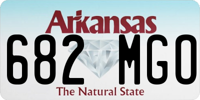 AR license plate 682MGO