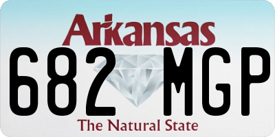 AR license plate 682MGP