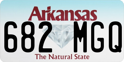 AR license plate 682MGQ