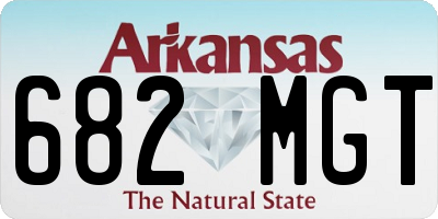 AR license plate 682MGT