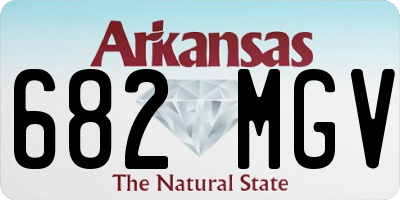 AR license plate 682MGV