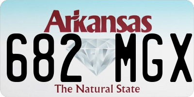 AR license plate 682MGX